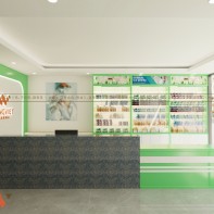 Thiết kế nội thất nhà thuốc chị Nguyệt 42m2 có gì nổi bật?